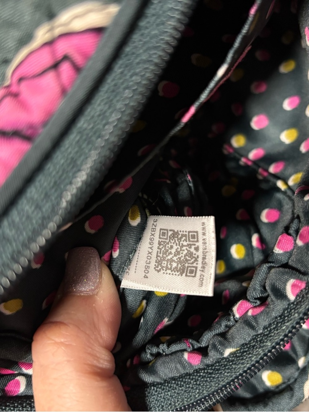 Vera Bradley Quilted Floral Crossbody Bag Falling Flower Design - Picture 7 of 13